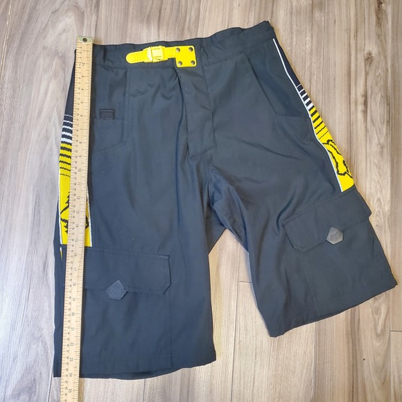 Fox Racing MTB Riding Shorts Sz 32 Ranger Style Ratcheting Waist Cargo Pockets - Picture 13 of 16
